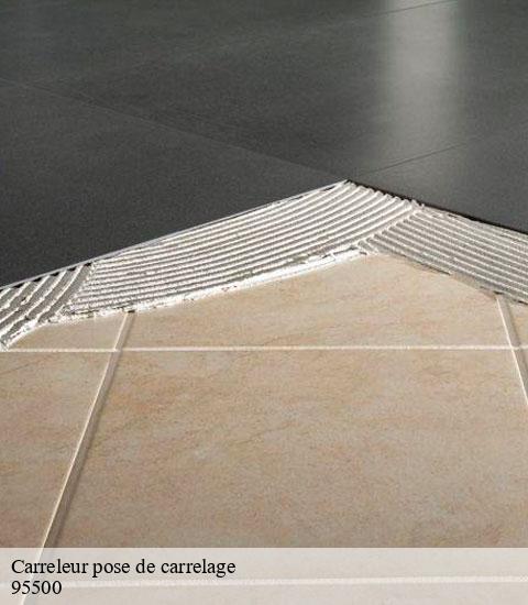 Carreleur pose de carrelage  95500